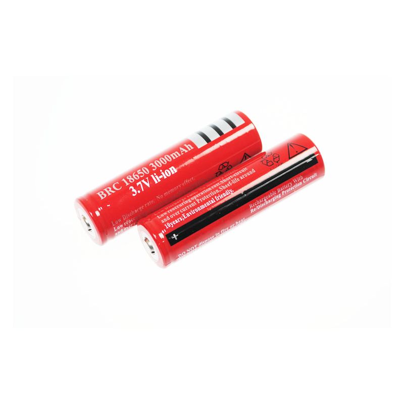UltraFire BRC 3000mAh 3.7V Li-ion Rechargeable Battery Long-Lasting Power for Flashlights Cameras