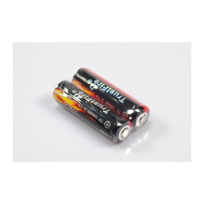TrustFire 14500 Rechargeable Li-ion Battery 900mAh High Capacity Eco-Friendly Versatile Battery Pair