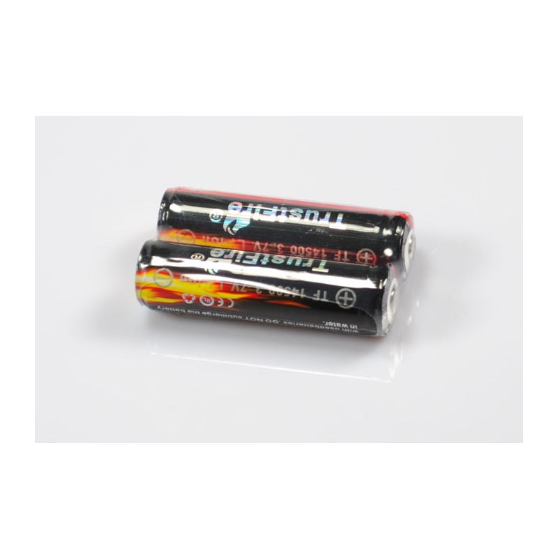 TrustFire 14500 Rechargeable Li-ion Battery 900mAh High Capacity Eco-Friendly Versatile Battery Pair