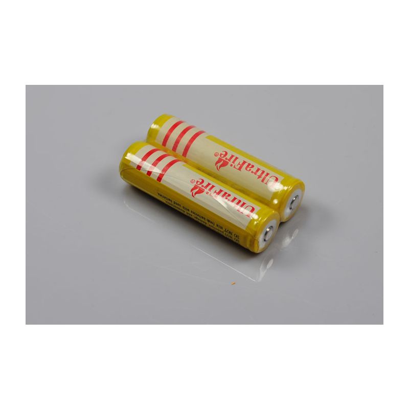 UltraFire BRC 18650 High-Capacity Rechargeable Li-ion Battery Pair for Flashlights and Cameras 3600mAh