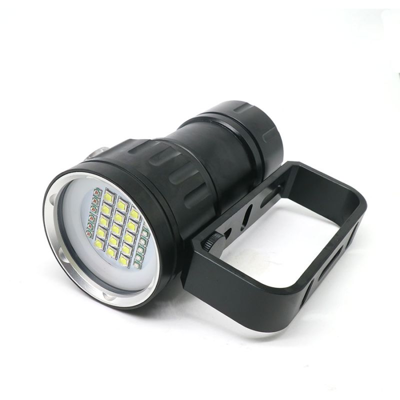 QH14 QH27 Multifunction UV Diving Flashlight 20000 Lumens for Underwater Exploration Coral Reefs Night Dives