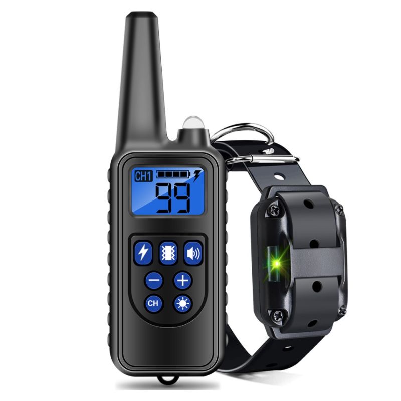 Transform Dog Training with 800m Pet Remote Rechargeable Adjustable Levels IP7 Waterproof Collar Vibration Shock