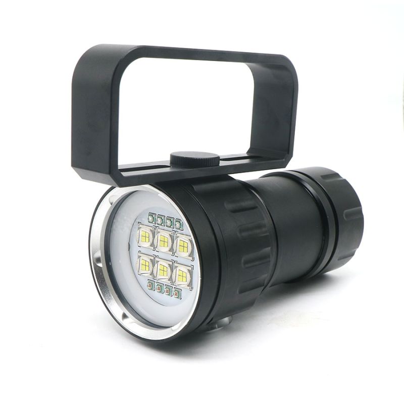 QH14 QH27 Multifunction UV Diving Flashlight 20000 Lumens for Underwater Exploration Coral Reefs Night Dives