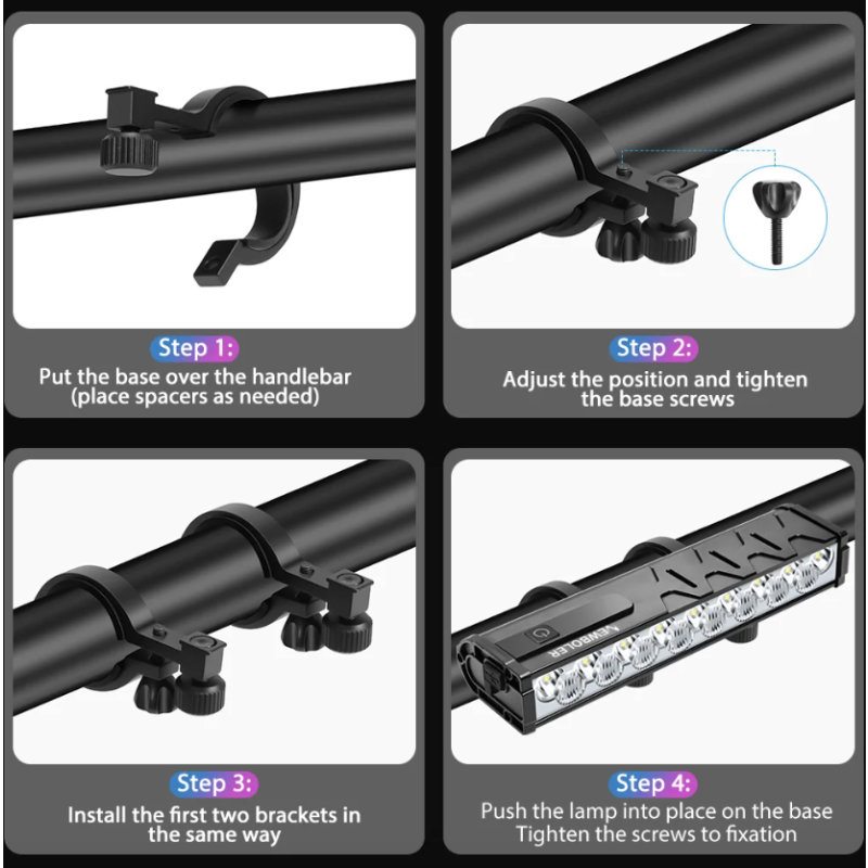 NITEBEAM 10000 Lumens Ultra-Bright Bicycle Light Front Waterproof USB Charging for MTB Road Cycling Safety