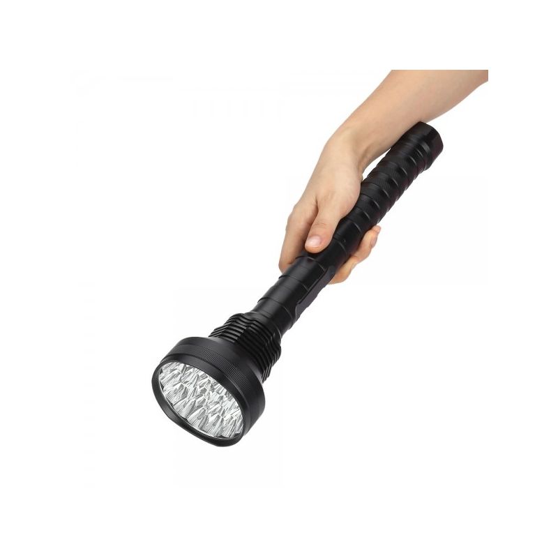 UltraFire 28T6 High Power LED Flashlight 40000 Lumens 5 Modes Durable Outdoor Camping and Hiking Light