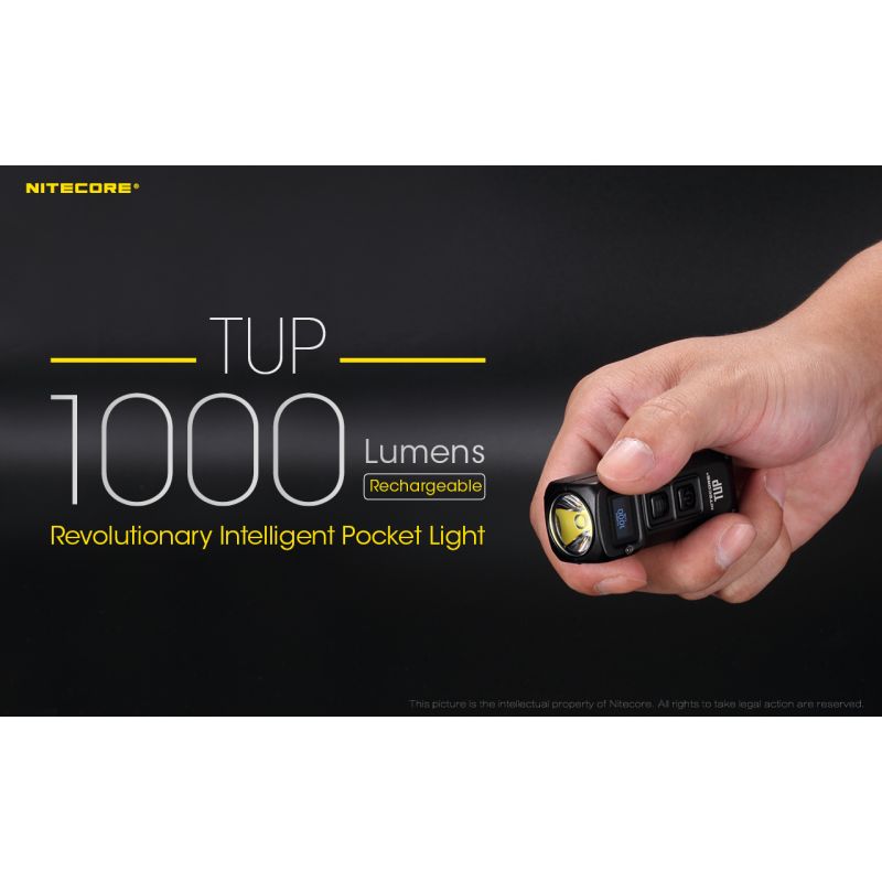 Nitecore TUP XP-L HD V6 LED Flashlight 1000 Lumens USB Rechargeable Mini Outdoor Gear for Hiking and Camping
