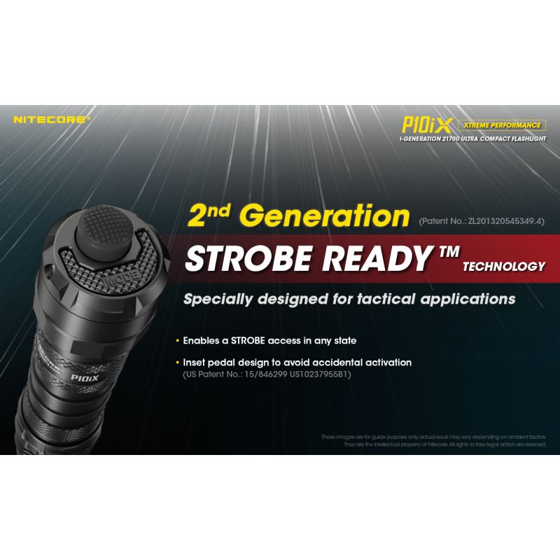 Nitecore P10iX 4000 Lumens Powerful Tactical Flashlight 4 x XP-L2 V6 LED 158m Beam Long Runtime Durability