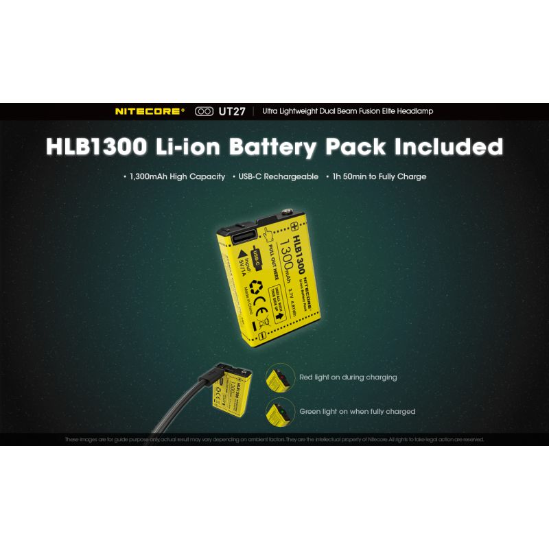 Nitecore UT27 LED Headlight 520 Lumens 2 x XP-G3 S3 Tech Rugged Design Versatile Modes for Night Adventure