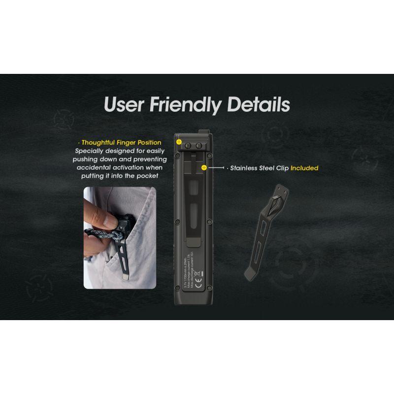 NITECORE EDC27 Lightweight 3000 Lumen Rechargeable Flashlight for Outdoor Adventures and Emergency Preparedness