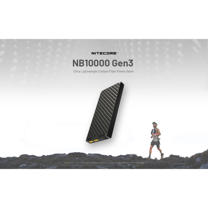 Nitecore NB10000 Gen III Ultra-Slim Power Bank 10000mAh Fast Charging Portable Charger with Dual USB-C Ports