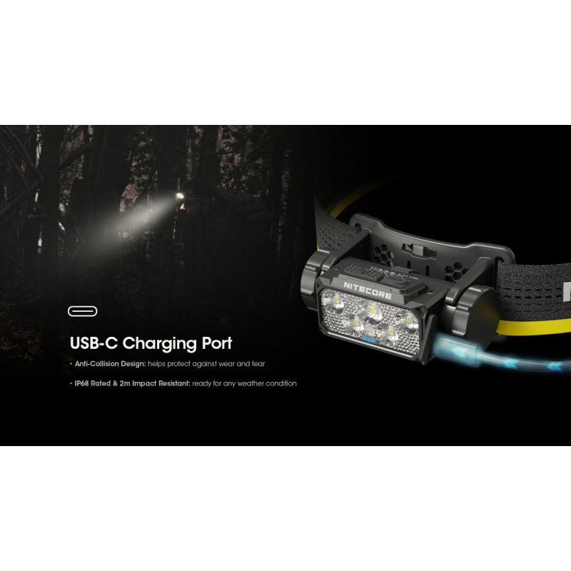 Nitecore HC60 UHE 1600 Lumens LED Rechargeable Headlamp