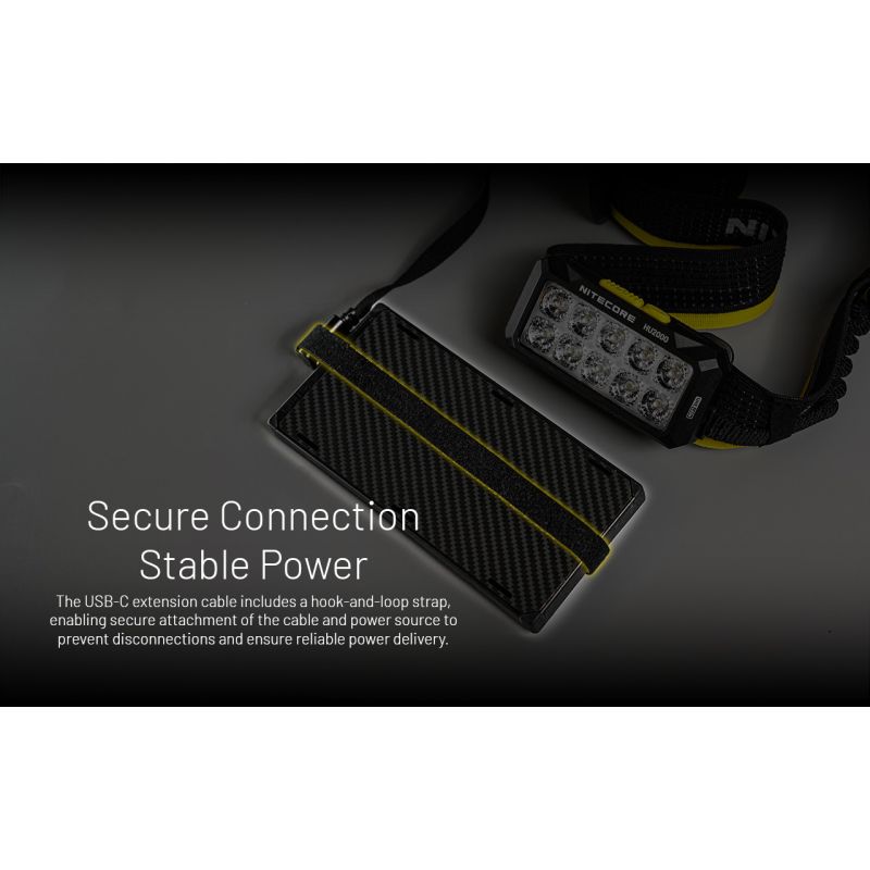 NITECORE HU2000 LED Headlamp 2000 Lumens USB-C Rechargeable Lightweight and Durable for Outdoor Work