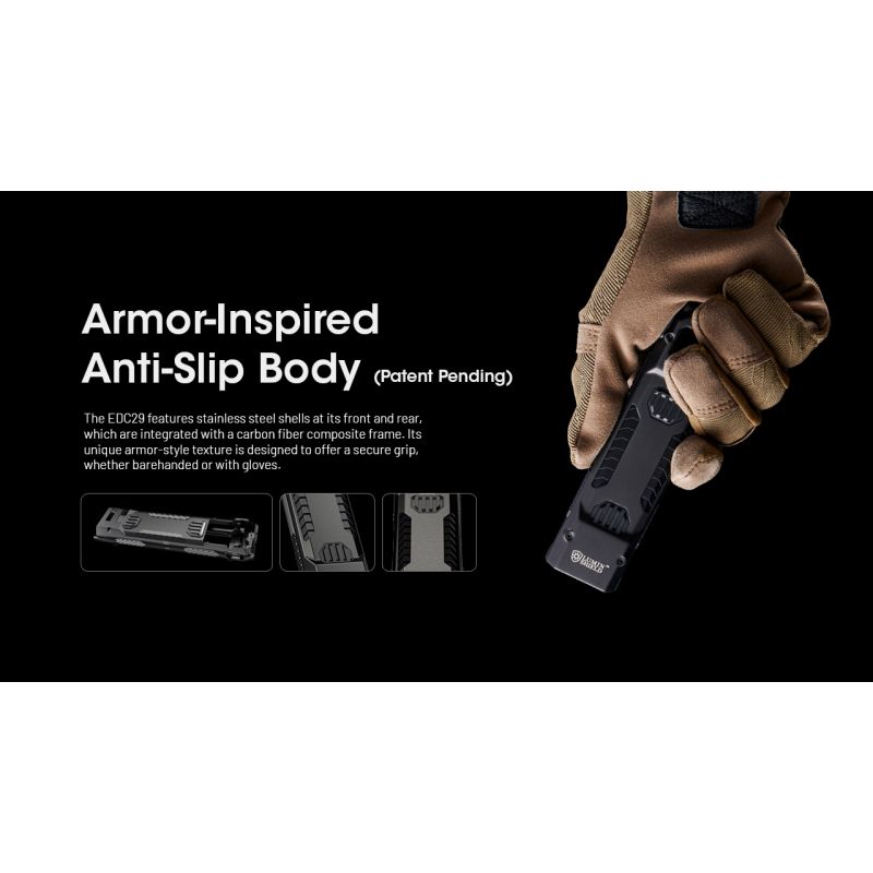 NITECORE EDC29 6500 Lumens USB-C Rechargeable Flashlight Long-Range Visibility Everyday Carry Adventure