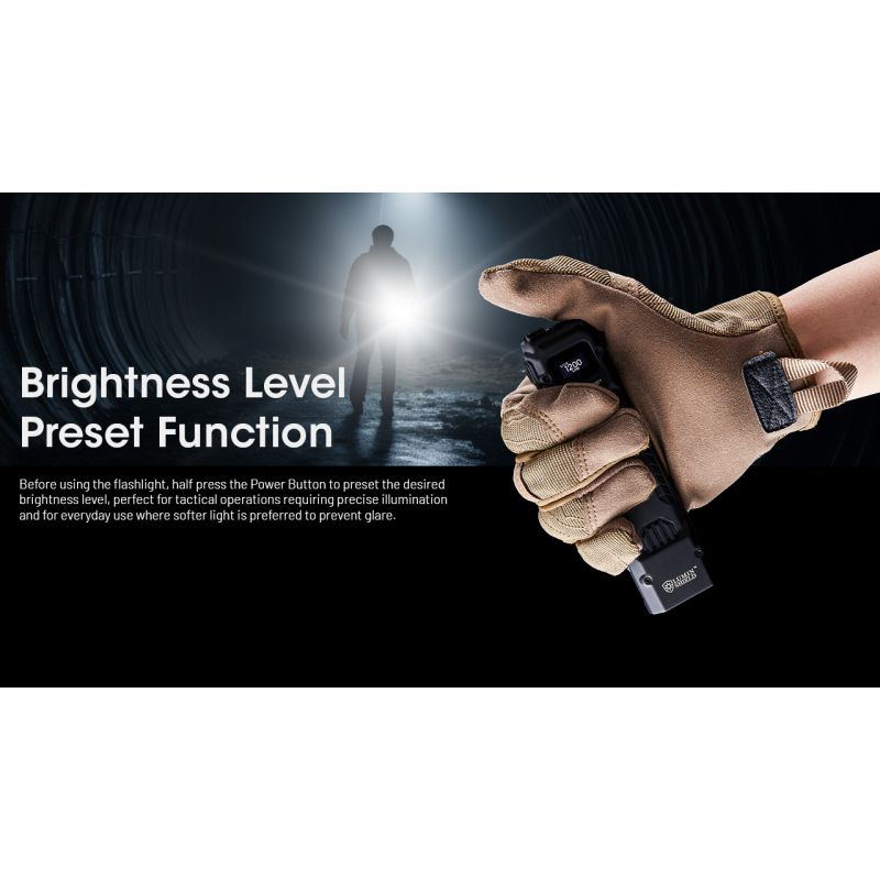 NITECORE EDC29 6500 Lumens USB-C Rechargeable Flashlight Long-Range Visibility Everyday Carry Adventure