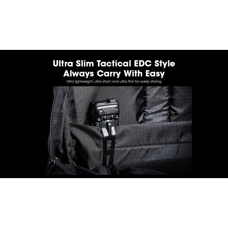 NITECORE EDC23 UHi LED Flashlight 2500 Lumens USB-C Rechargeable Compact Durable Outdoor Everyday Carry