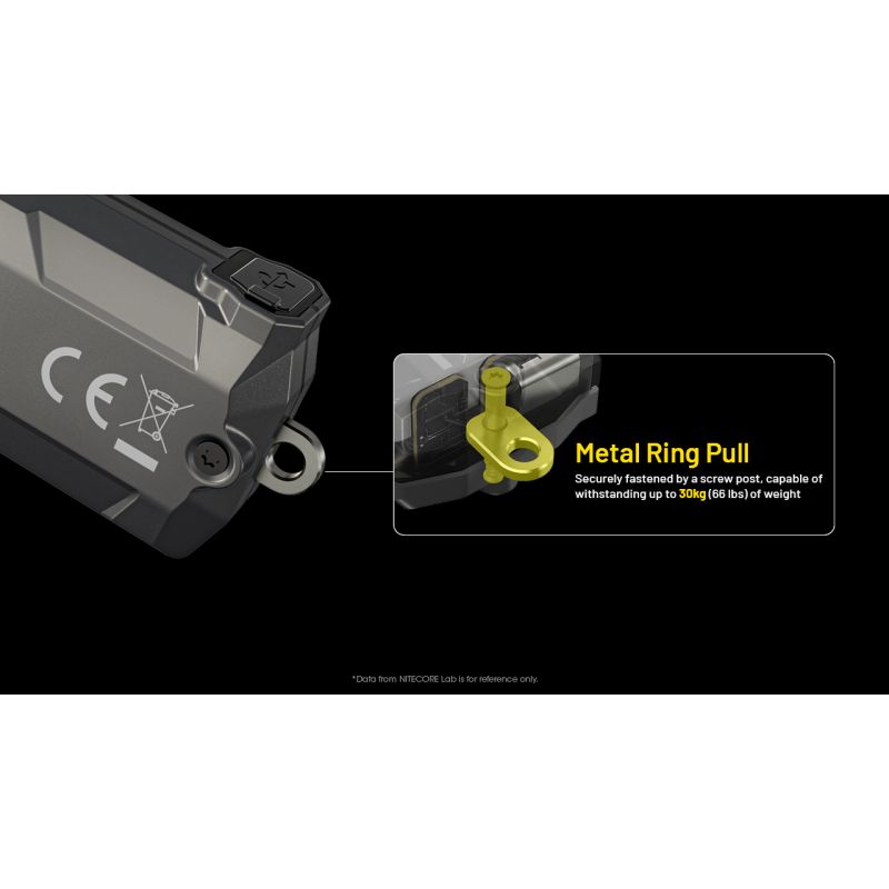 NITECORE TINI3 Keychain Light 600 Lumens Mini EDC Flashlight with Rechargeable Battery Ultra-Compact Design