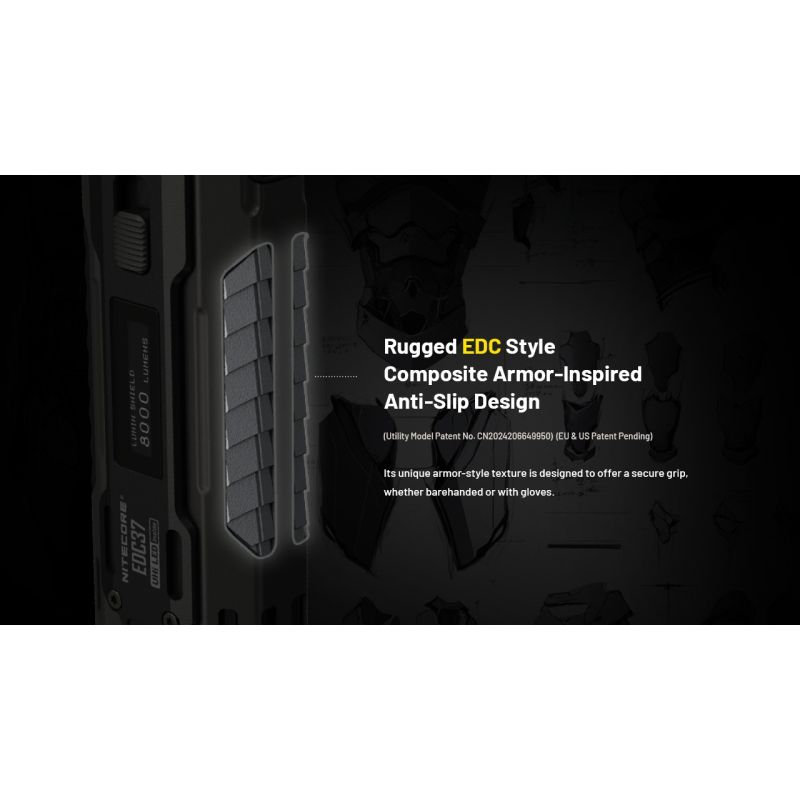 NITECORE EDC37 8000LM USB-C Rechargeable Flashlights 