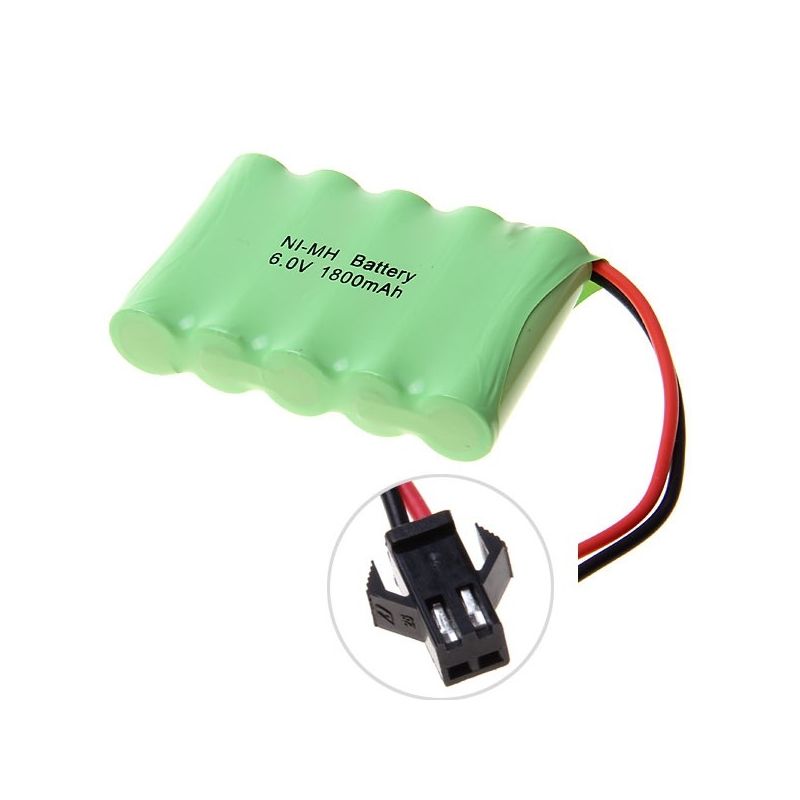 Ni-MH AA 1800mAh 6V Big SM Plug Battery Pack