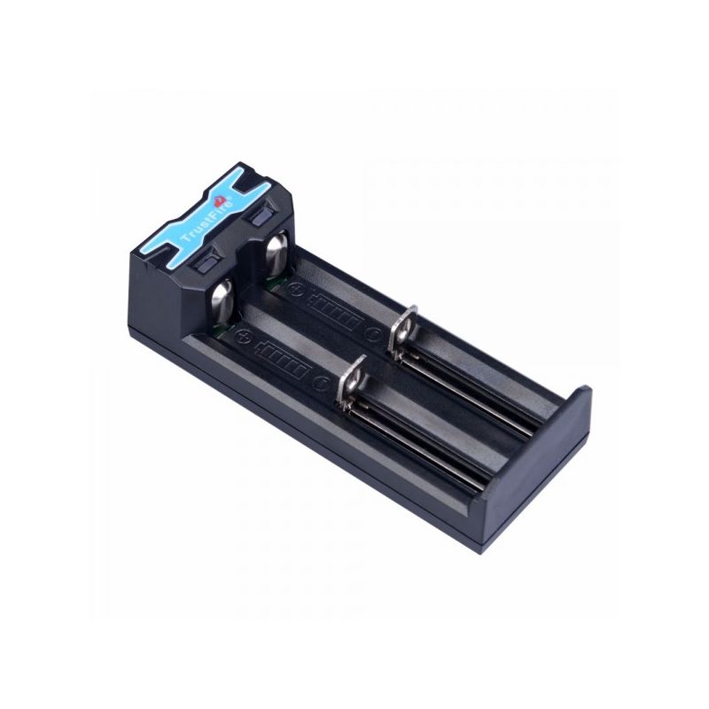 TrustFire TR-016 Micro USB Battery Charger Compact Dual Slot Charger with Smart Identification and Safety Features