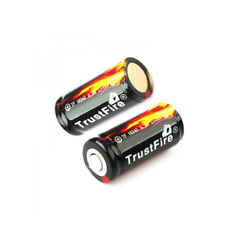 TrustFire 16340 CR123A 3.7V 880mAh Battery Rechargeable Protected Eco-friendly for Cameras Medical Devices