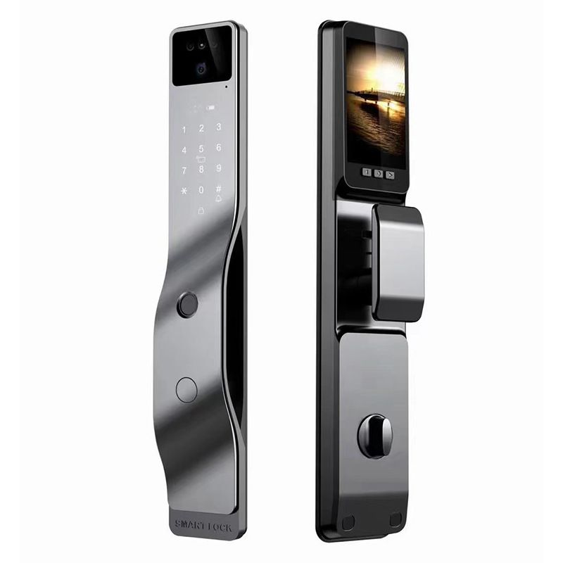 Tuya Wifi 3D Face Recognition Smart Door Lock with Built-In Camera for Advanced Home Security Convenience