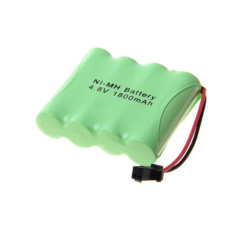 4.8V AA 1800mAh Ni-MH SM Plug Rechargeable Battery High Capacity Eco-Friendly Power for Toys and Cameras