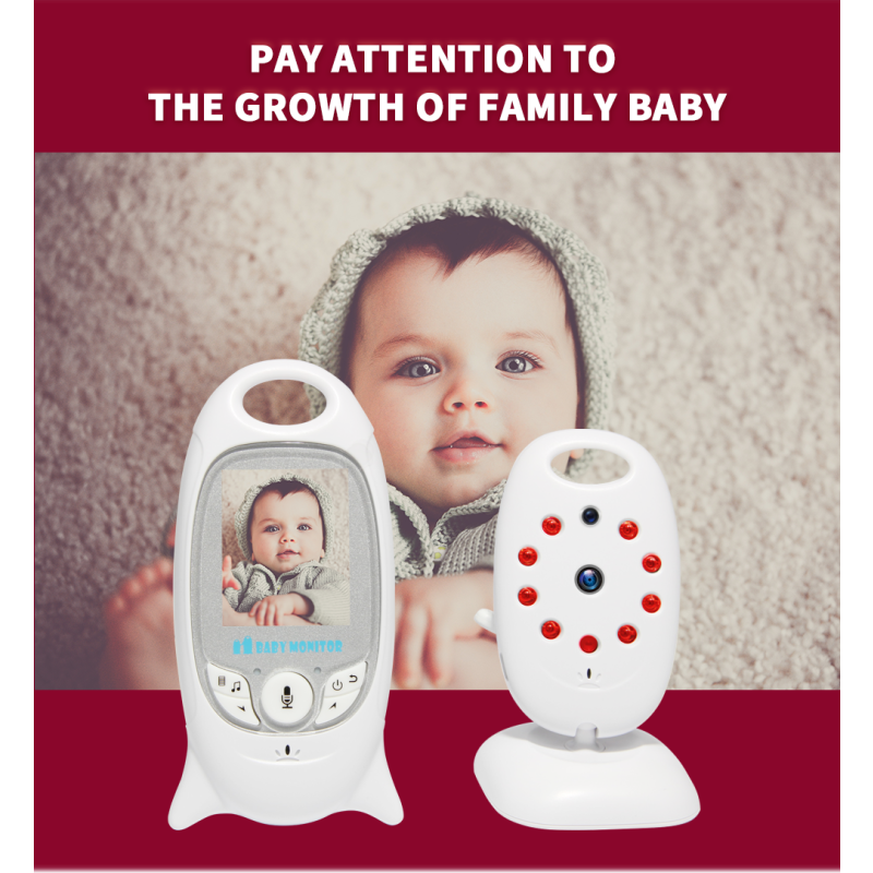 VB601 2.4g Wireless Video Baby Monitor with Two Way Talk Night Vision and Temperature Monitoring