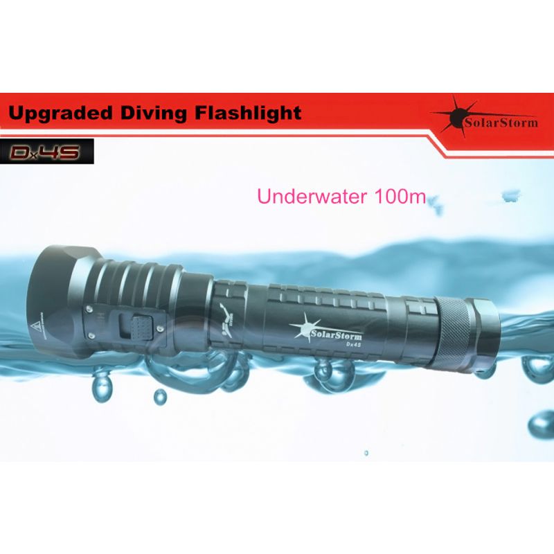 Solarstorm DX4S 4XU2 3200-Lumen LED Diving Flashlight for Enthusiasts Durable Waterproof Adventure Light