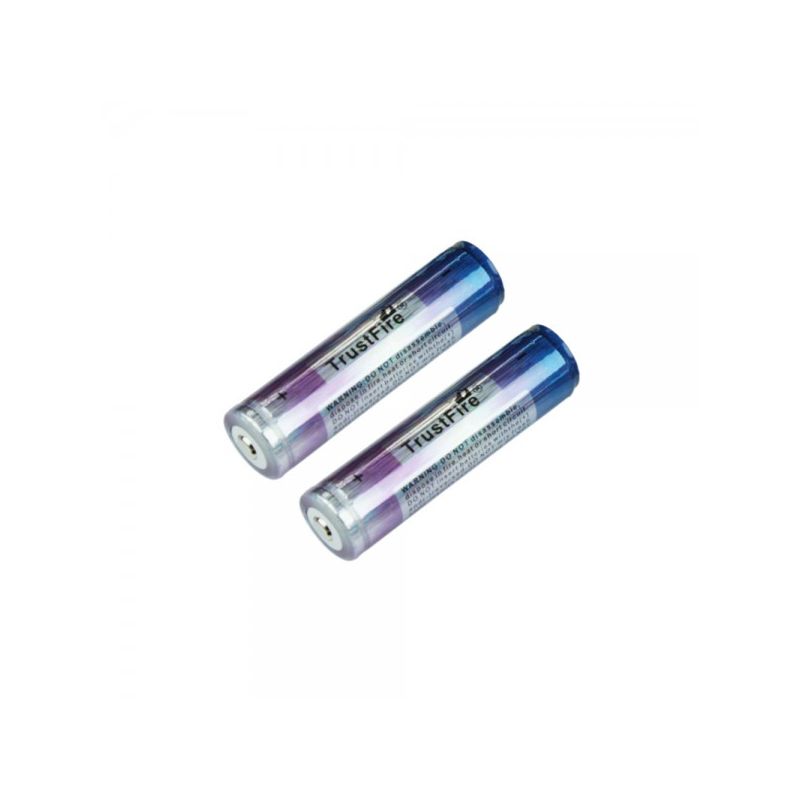TrustFire 3.7V 18650 2000mAh Rechargeable Battery Li-ion PCB Protected for Tactical Flashlights and Devices