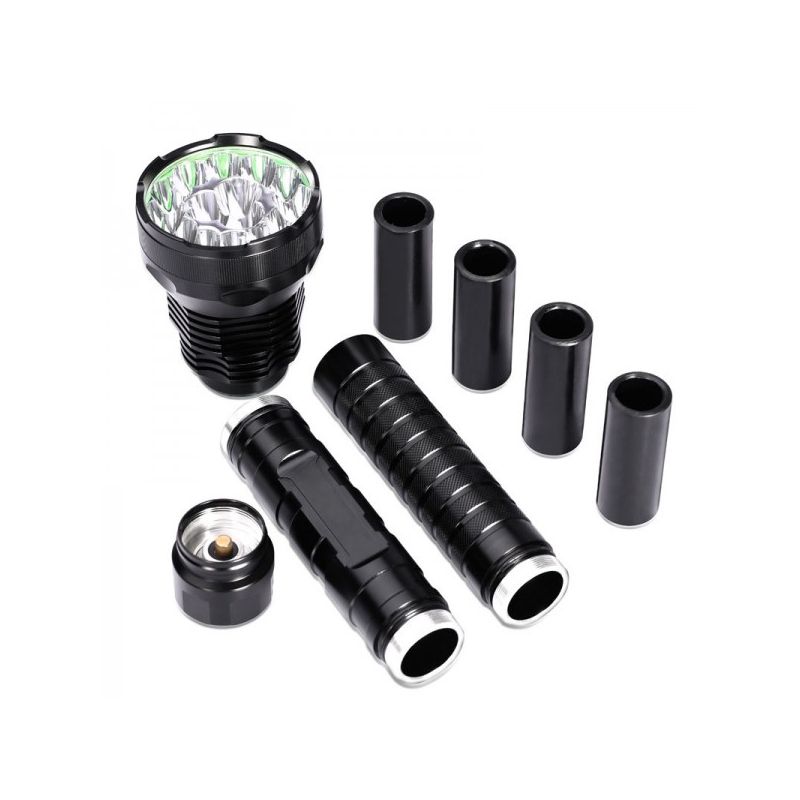 UltraFire 28T6 High Power LED Flashlight 40000 Lumens 5 Modes Durable Outdoor Camping and Hiking Light