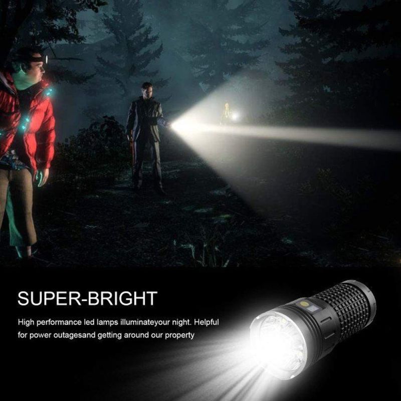 SKY RAY LED Flashlight 15000 Lumens Rechargeable USB Type-C Perfect for Camping and Home Repairs