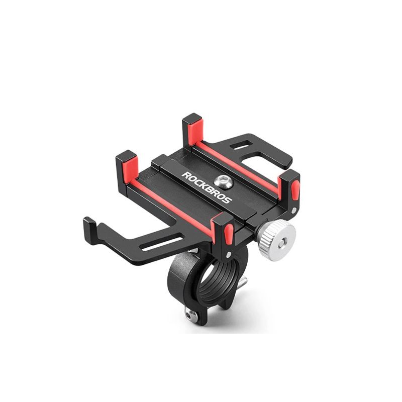 ROCKBROS Durable Motorcycle Phone Holder Versatile CNC Aluminum Alloy Bike Accessory with Five Claws Secure Fit