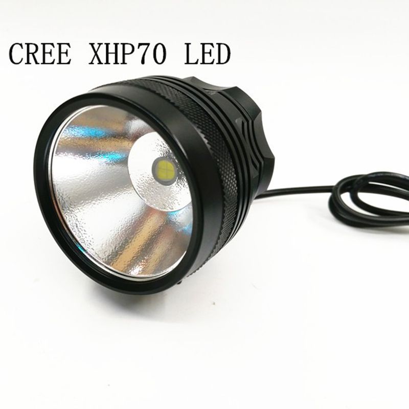 Bicycle Light XHP70 LED Headlight 3500 Lumens High Brightness Dual Functionality for Cycling and Hiking