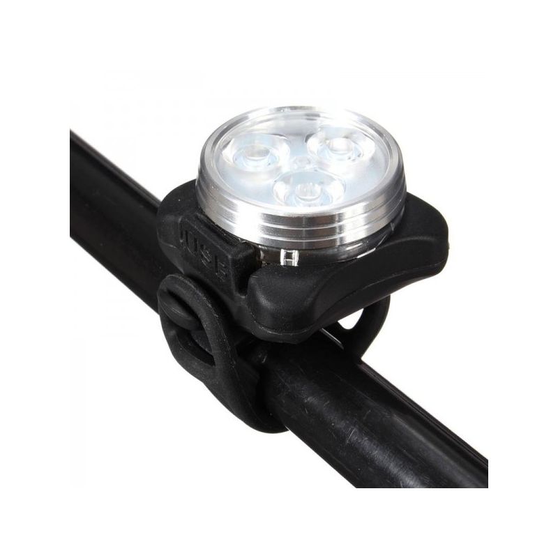 USB Rechargeable Bike Light HJ-030 3 LED 4 Modes Waterproof Front Light Cycling Safety Perfect for Night Rides