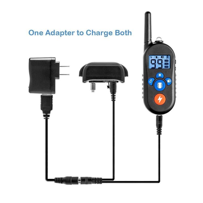 800m Electric Dog Training Collar with 3 Training Modes for Small to Large Dogs Rechargeable for Outdoor Use