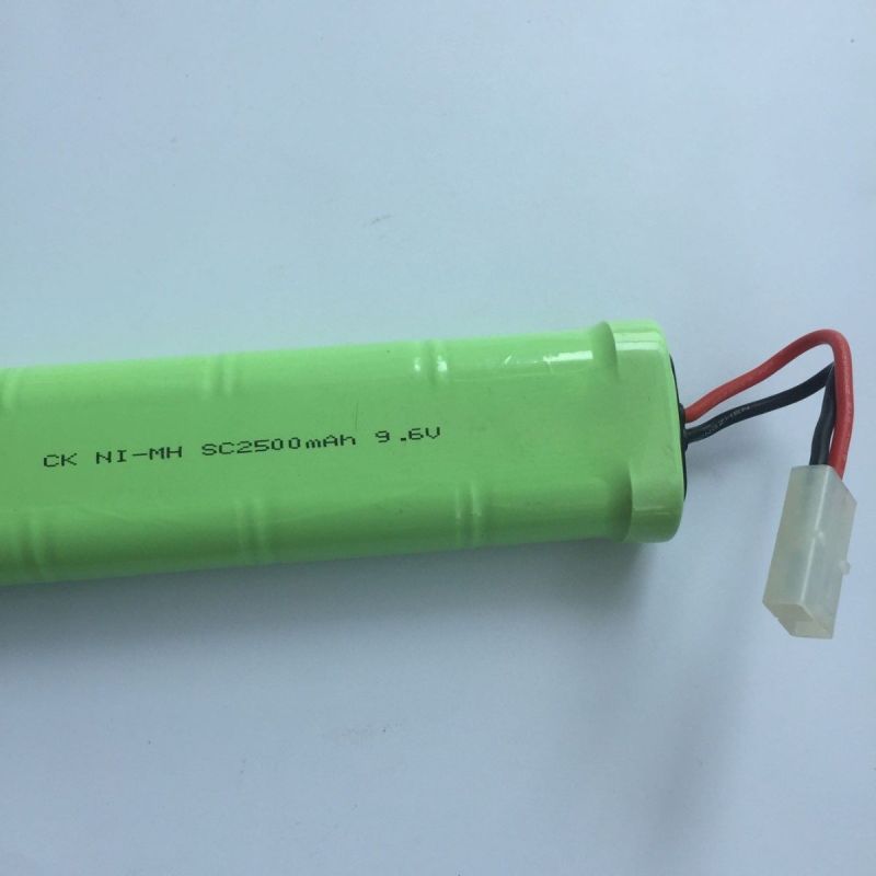 9.6V SC*8 Ni-MH Rechargeable Battery 2500mAh Eco-Friendly High-Performance for RC Cars Model Airplanes Boats