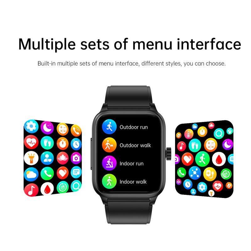 ET540 Blood glucose ECG Body temperature Blood pressure Blood oxygen Heart rate Bluetooth call Smartwatch Fitness Tracker