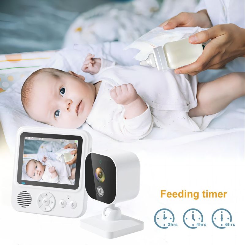 Experience Peace of Mind with AMB900 2.8 Inch Video Baby Monitor 720P HD Night Vision and Two Way Intercom