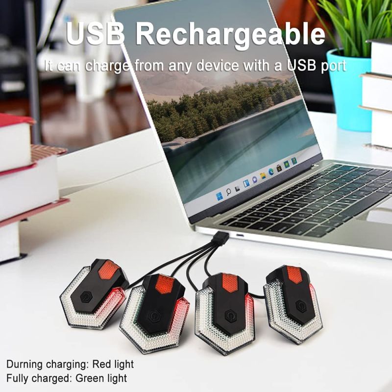 CarryBright CBX4 Bicycle Turn Signal Light with Horn USB Charging Waterproof Cycling Safety Accessory