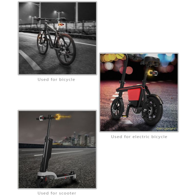 CarryBright CBX4 Bicycle Turn Signal Light with Horn USB Charging Waterproof Cycling Safety Accessory