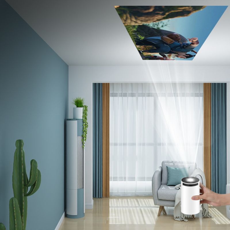 HY300 Android Projector Smart Portable 1280x720P Full HD WiFi 6 Home Theater Versatile Movie Night