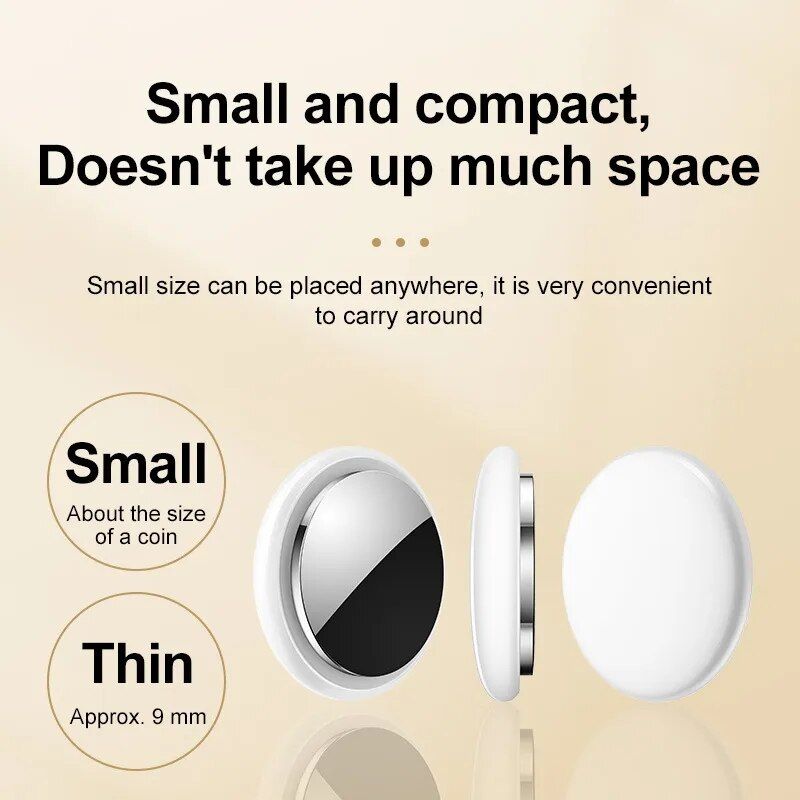 Mini GPS Tracker Bluetooth 4.0 Smart Locator Lightweight Anti-Lost Device for Keys Pets Kids Real-Time Location