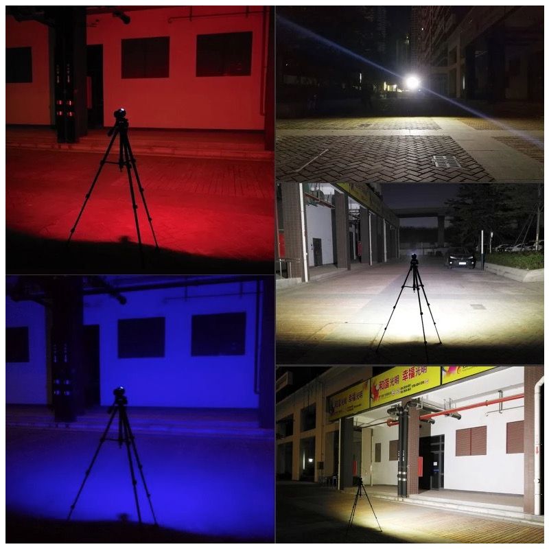 B11 LED Diving Flashlight Red Blue White Underwater Photography Light 80M Scuba Lantern Marine Exploration