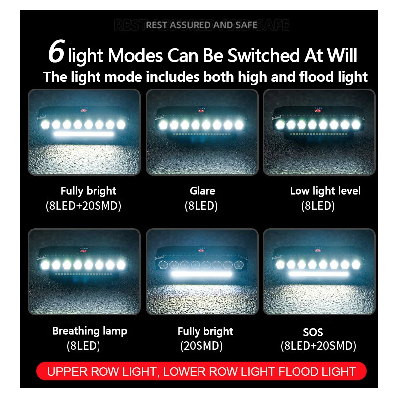 USB Rechargeable Bike Front Light with 120dB Cycling Horn Waterproof Design for Urban Commuters Cyclists