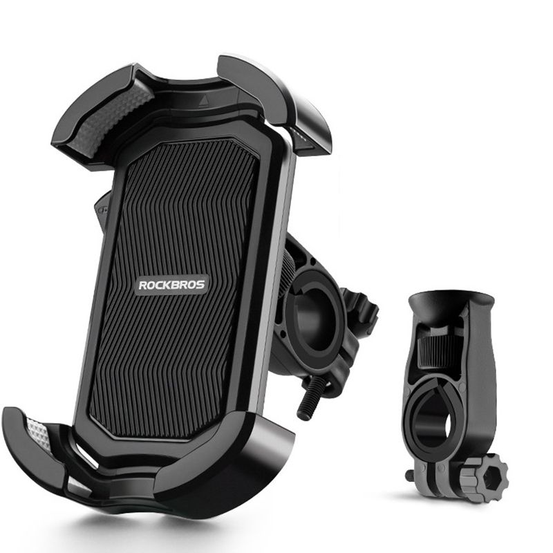 ROCKBROS Bicycle Phone Mount Secure 360° Rotate Shockproof Holder 4.7-6.8 Inch for Bike and E-bike Adventure