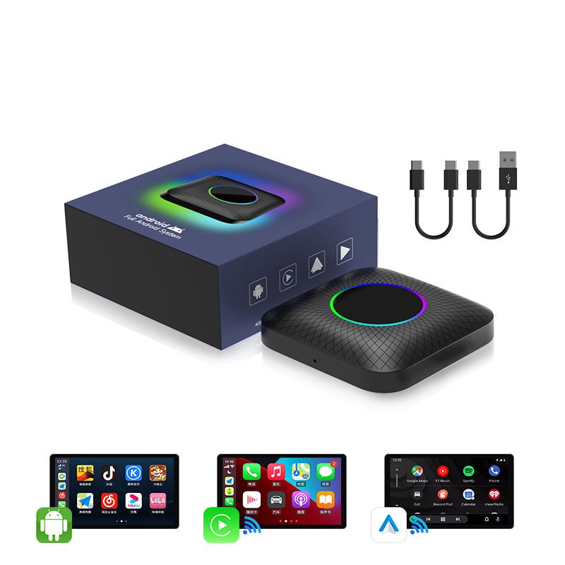 CarlinKit Smart TV Box with Android 13 Wired to Wireless CarPlay Ai Box YouTube Netflix Qualcomm 8-Cores