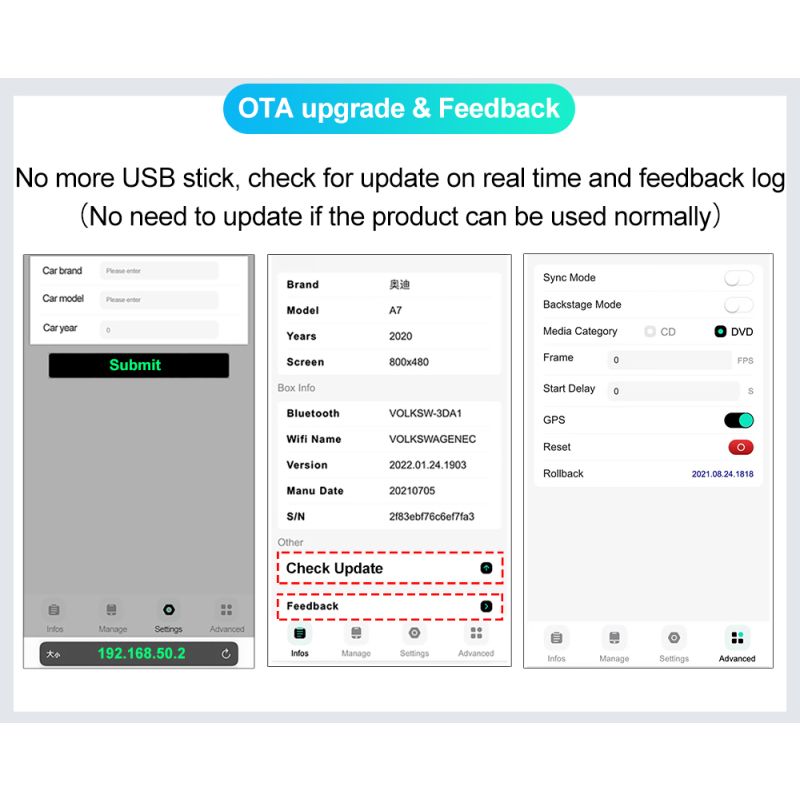 CarlinKit 4.0 Wireless CarPlay Box for Audi VW Porsche Kia Plug and Play Easy Setup Hands-Free Connectivity