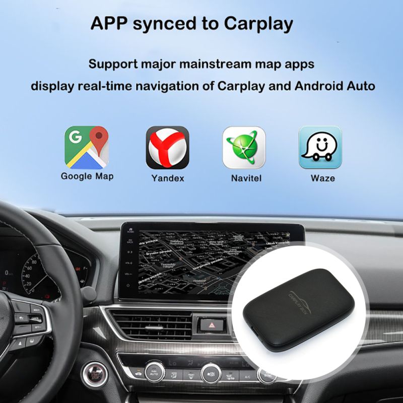 Carplay Box Wireless Android Auto Adapter with Netflix YouTube for Ultimate In-Car Entertainment Device
