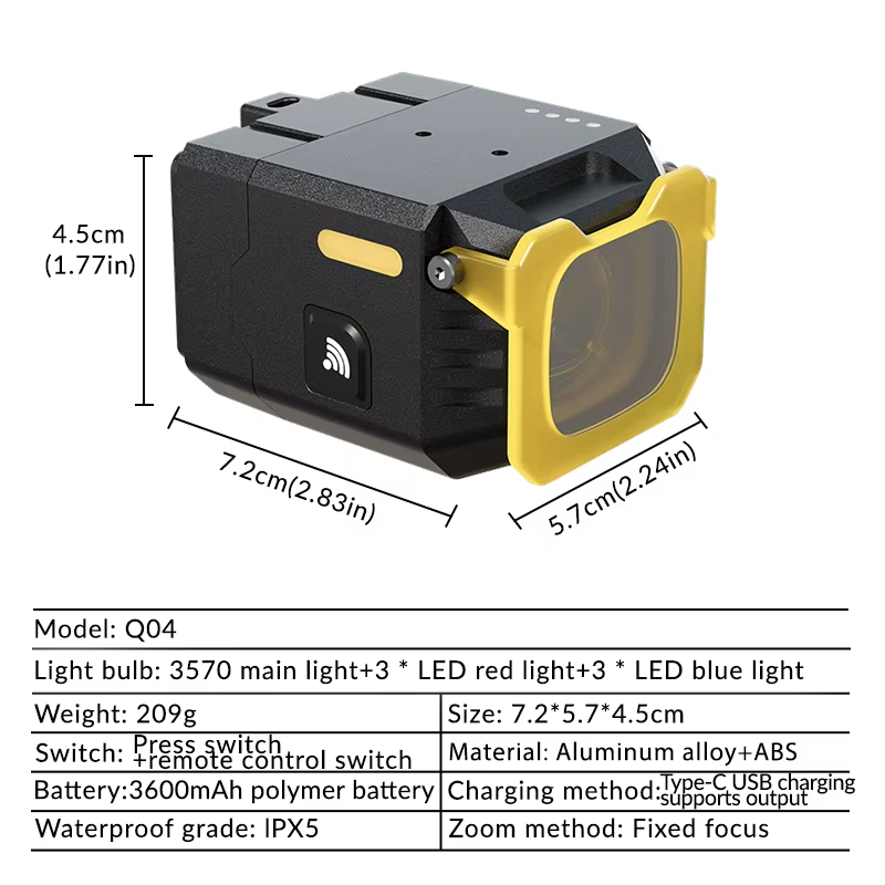 Nitebeam Hanging Cut-off Cable Bike Front Light 30W Powerful Illumination Durable Aluminum Hands-Free Operation