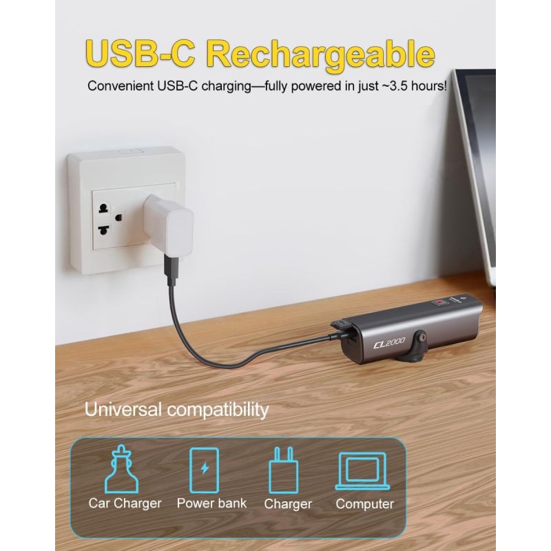 TOWILD CL2000 Bike Lights for Night Riding,2000LM Super Bright Bicycle Headlight,Waterproof Bike Front Light for Mountain Road Cycling Commuting